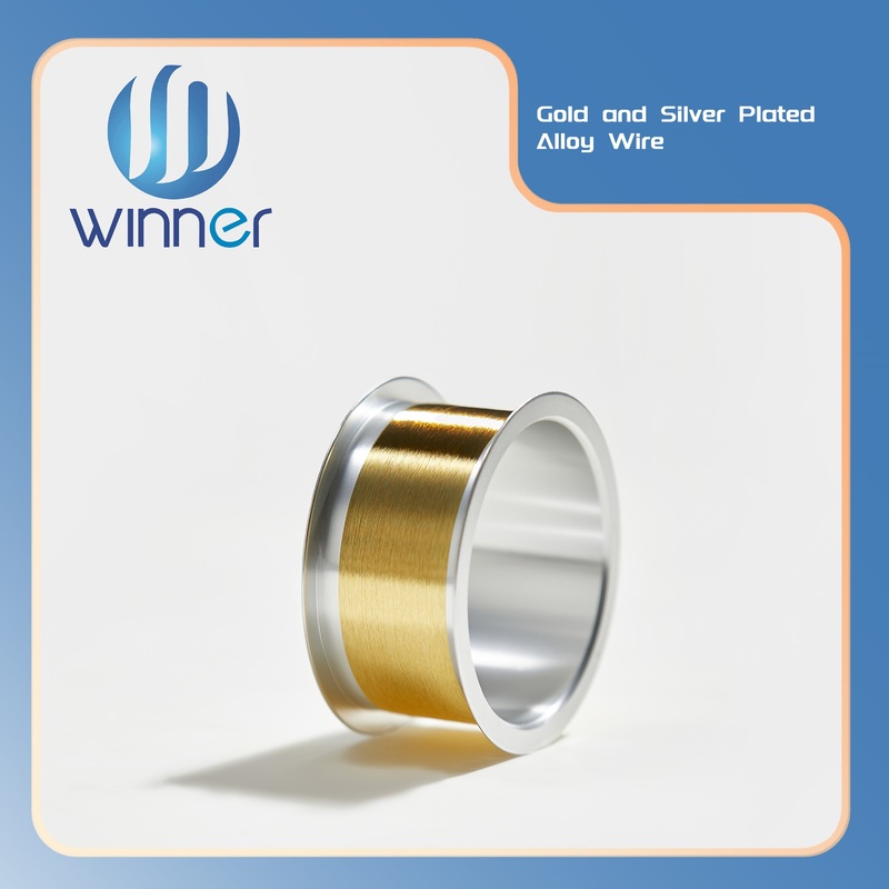 50g 0.2mm ISO 9001 Certified Gold Plated Silver Wire for High Purity Bonding Applications