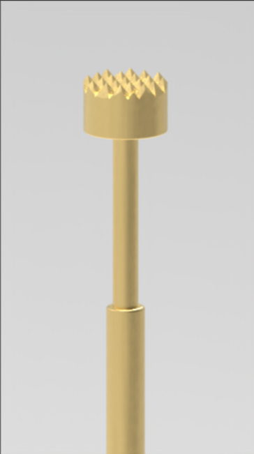 100ミリリュームのスプリングテスト・プロブとクラウン・ティップとBeCu・プランジェル