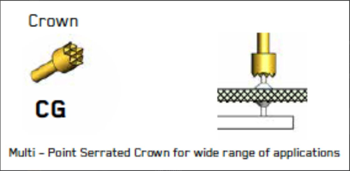 100ミリリュームのスプリングテスト・プロブとクラウン・ティップとBeCu・プランジェル