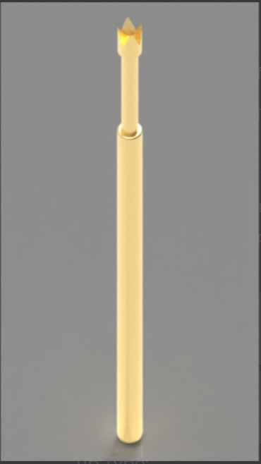 100ミリリュームのスプリングテスト・プロブとクラウン・ティップとBeCu・プランジェル