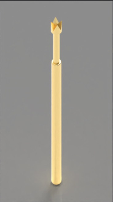 100ミリリュームのスプリングテスト・プロブとクラウン・ティップとBeCu・プランジェル