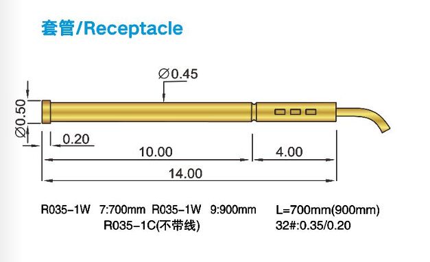 ICT/FCTアプリケーションにおける精密試験のための高伝導性の耐久性のある銅樽スプリングテストプローブ